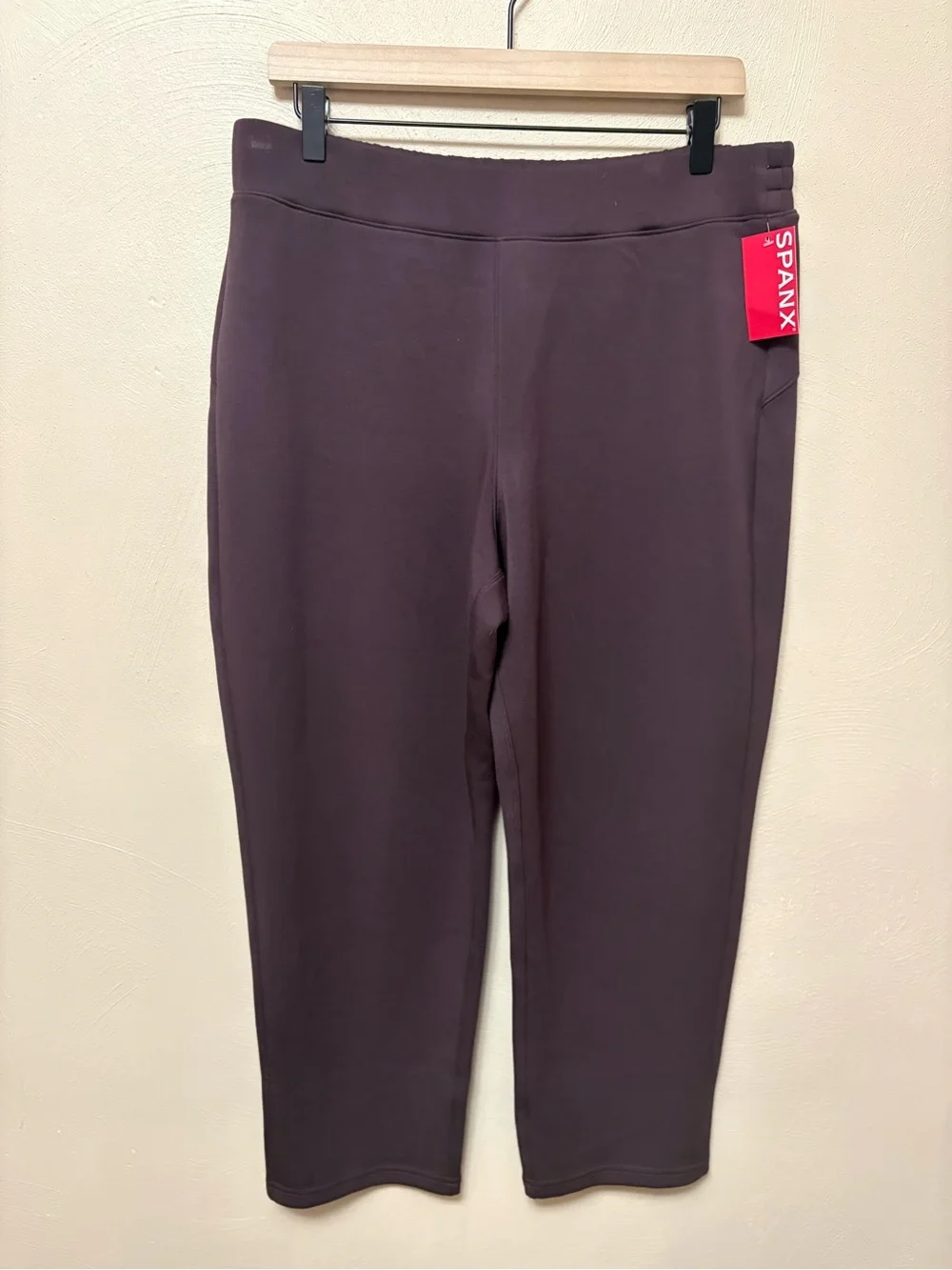 SPANX AirEssentials Slim Straight Pant Truffle Brown Size XL Petite XLP NWT New
